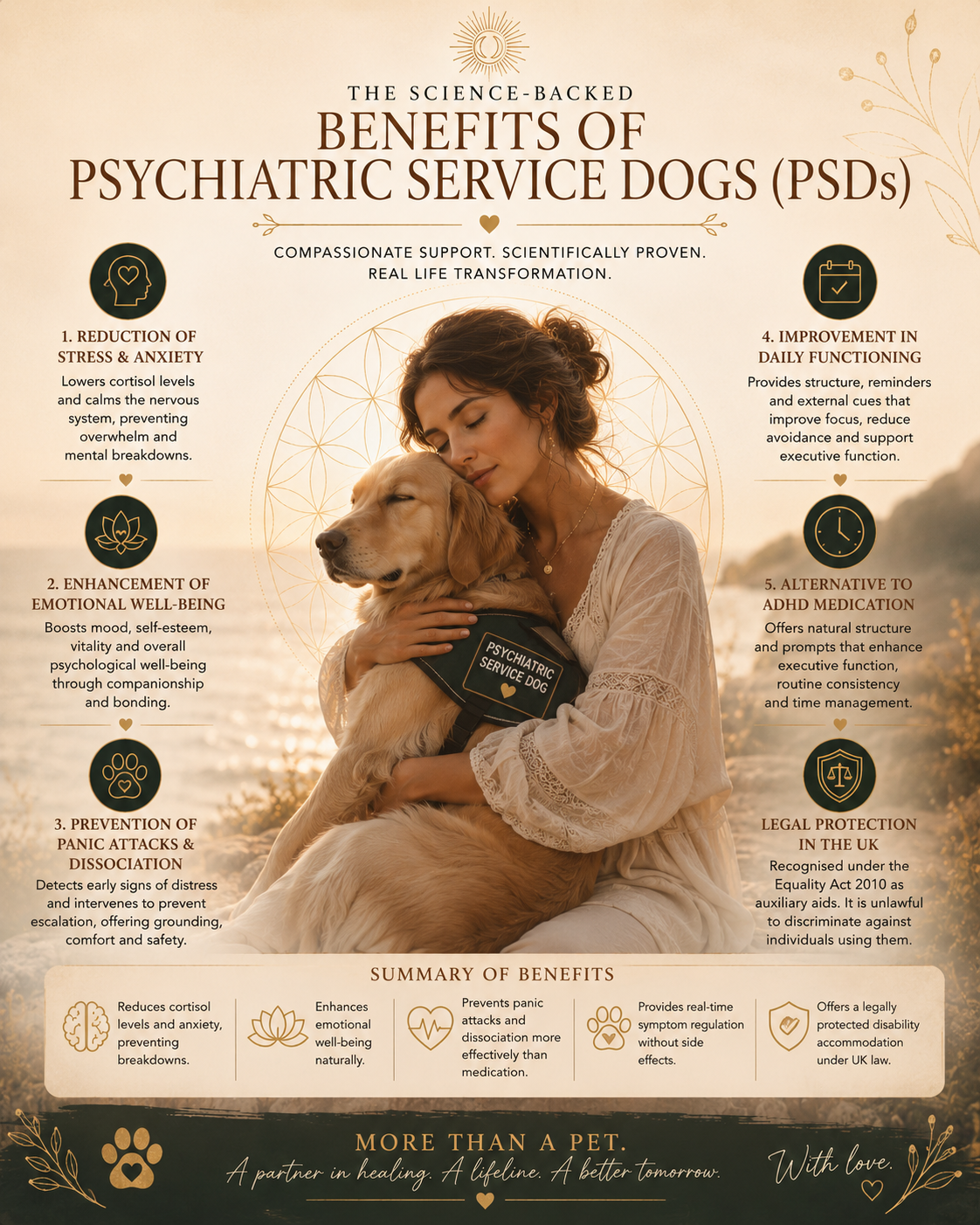 The Science-Backed Benefits of Psychiatric Service Dogs (PSDs)